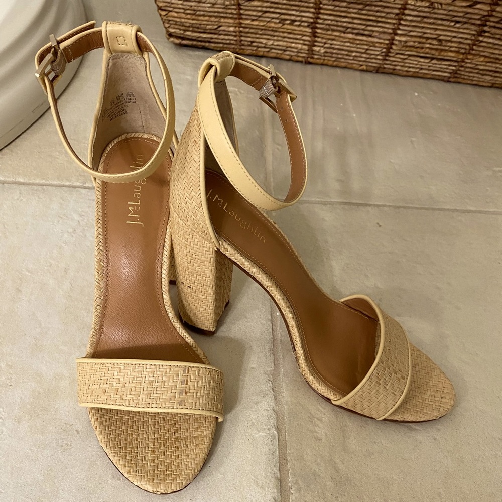 J McLaughlin Raffia Sandles